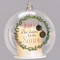 3.75" Led Jesus is the REason for the Season Ornament Candle.  Jesus is the Reason for the Season Candle Ornament is battery operated. The ornament is made of glass. Batteries included. 