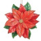 4.5"H Poinsettia Ornament. A beautiful bright new addition for your Christmas Tree! The Poinsettia Ornament is made of a resin/wollastonite powder. The dimensions are: 4.75"H 4.75"W 1.5"D