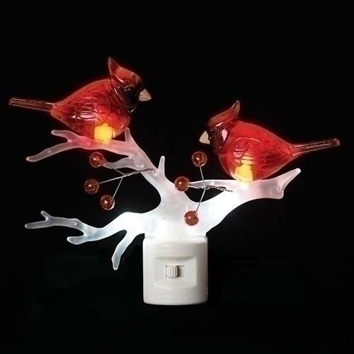 red cardinal night light