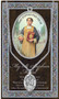 St Stephen is the patron saint of Deacons, altar Servers, bricklayers, casket makers, & Stonemasons. 3" X 5" vinyl folder with removalble oxidized medal.  1.125" Genuine Pewter Saint Medal won a Stainless Steel Chain. Silver Embossed Pamphlet with Patron Saint Information and Prayer Included. Biography/History of the Saint and gives the Patron's attributes, Feast Day and Appropriate Prayer. (3.25"x 5.5")