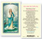 Our Lady Star of the Sea. Clear, laminated Italian holy cards with gold accents. Features World Famous Fratelli-Bonella Artwork