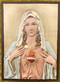 The Immaculate Heart of Mary  Wall Plaque by Liscano ~   This plaque is made in Colombia, South America. The Immaculate Heart of Mary Plaque has been beautifully hand painted by the Widows of Colombian Violence.  It's dimensions are 7"H x 5.5"W.