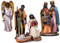 Entire Adua Set. 
Holy Family (1955 - 3 Pieces)
Gloria Angel  (1955/4)
Three Wise Men (1955/5)
***Each sold separately