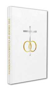 The Order of Celebrating Matrimony, Second Edition, produced with the beauty, quality, and affordability our customers have come to expect. This volume features:  an elegant, durable, and wipe-clean cover with a simple image that expresses the rich meaning of the sacrament, stamped in gold and silver;
prayer texts set in easy-to-read, two-color type on natural, high-quality paper;
two sturdy ribbon bookmarks;
silver-gilded page edges that further esteem the text visually.
Dimensions: 10.50"  X 7.25"  X 0.44"
Hardcover, 136 pages 
