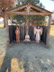 Talented customer who made their own stable for the Holy Family and Angel set