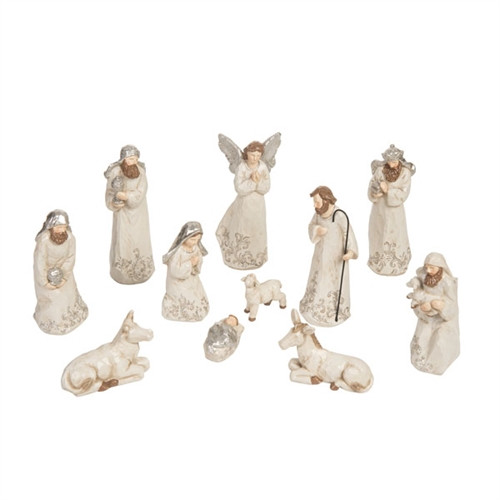 Photo of the 11-piece Nativity set from St. Jude Shop.