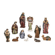 An image of the 12-piece resin nativity set from St. Jude Shop.