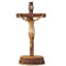 8" 2-pc. Crucifix with Stand. Crucifix can be placed in the stand Included or hung on the wall. Resin-Stone Mix. Crucifix Dimensions: 8.5"H x 6"W x 1.25"D