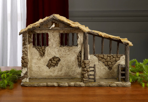 Image of the Three Kings Real Life Stable to Accompany 10in Nativity sold by St. Jude Shop.