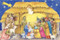 This 14" x 11" Advent calendar will help prepare your children for Christmas.  The calendar depicts the Holy Family being surrounded by the Magi and the Shepherds. The Holy Family Adavent Calendar is accentuated with glitter.  Each of the 24 windows opens to reveal a special picture that illustrates the Bible verses printed inside the windows. These Bible verses help kids follow along with the story of the Nativity. This is a great way for kids to learn about Christmas and count down the days.  Advent Calendar Size is : 8.25”x11.75” and is very easy to hang.