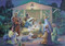 This Precious Prince Nativity Scene Advent calendar will help prepare your children for Christmas.This Advent calendar is accented with glitter, making the detailed illustration even more beautiful. Each of the 24 windows opens to reveal a special picture that illustrates the Bible verses printed inside the windows. These Bible verses help kids follow along with the story of the Nativity. This is a great way for kids to learn about Christmas and count down the days.  Advent Calendar Size is 8 1/4" x 11 3/4"  and is very easy to hang.