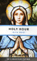 Holy Hour With Mary written by a Montfort Monk includes assorted prayers to help you make a fulfilled holy hour in the presence of the Blessed Sacrament.  The hour includes:
Acts of Adoration.
Litany of the Sacred Heart.
Acts of Thanksgiving.
Litany of the Blessed Virgin Mary.
Act of Reparation.
Consecration to the Sacred Heart of Jesus, and many other prayers.
3 1/2 X 6 inches, 32 pages