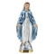 Pearlized Our Lady of Miracles statue in pearlized plaster, 12" tall. The Virgin Mary is wearing a long white dress and a blue cape with golden hems. The pearlized effect ensures greater shininess. Made and painted by hand in Italy. Blue color may vary!!
