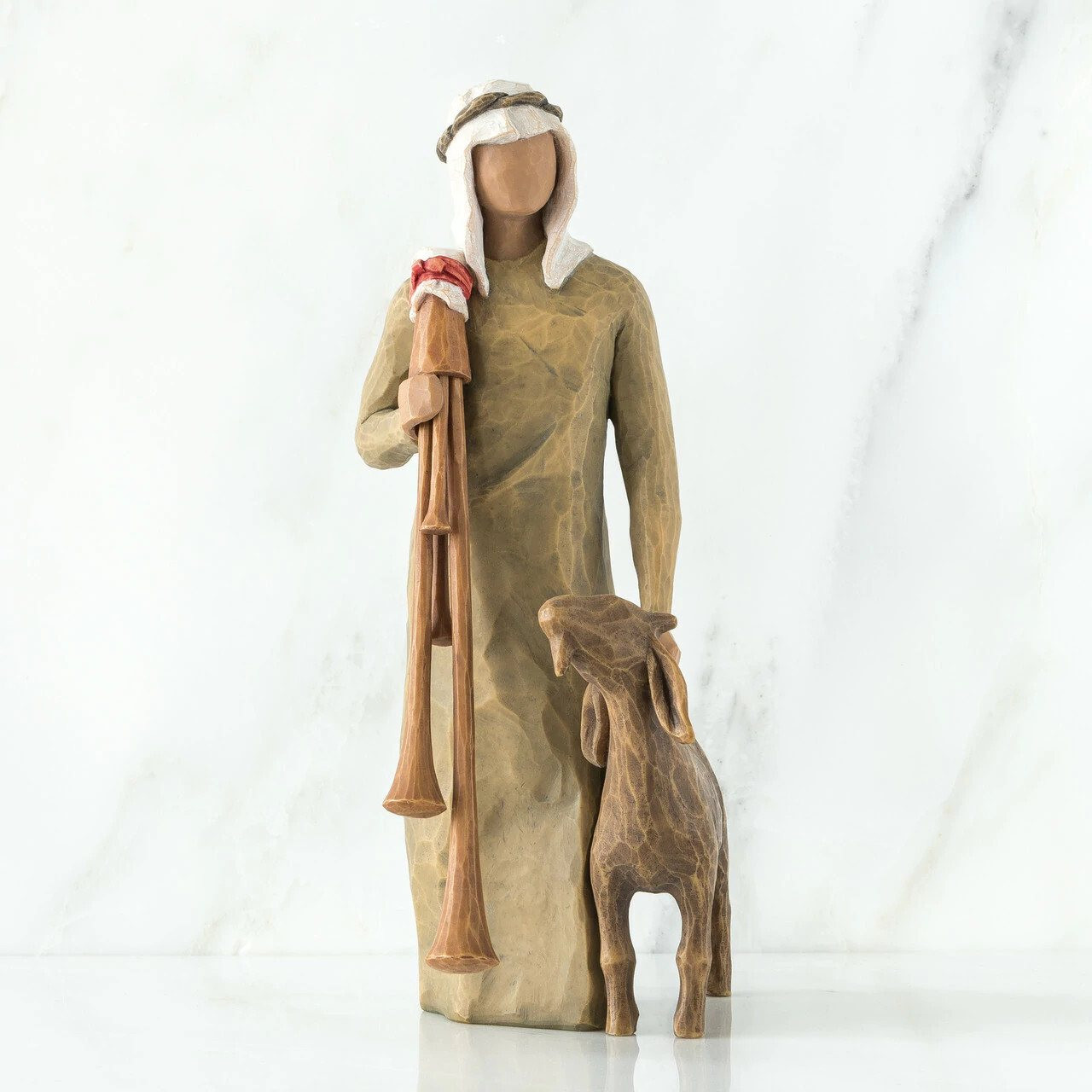 Willow Tree Nativity, Zampognaro - Shepherd with Bagpipe - St