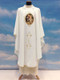 Chasuble
 St Joseph  Clergy Apparel.  On the anniversary of the celebration of the 150th Anniversary of the Proclamation of St Joseph, Patron of the Universal Church. Made of 100% polyester Primavera fabric. Choose Chasuble, Dalmatic, Priest Overlay Stole, Deacon Stole and Lectern Cover. All items are embroidered with printed image.