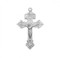 1 1/4" Sterling silver pardon crucifix with 24 inch genuine rhodium chain in a deluxe velour gift box.  Dimensions: 1.5" x 0.9" (38mm x 24mm).  Weight of medal: 2.8 Grams.  Made in USA.

Back says "Father forgive them. Behold this Heart, which has so loved Men."  Granted by Pope Pius X, the pardon crucifix is worn to obtain the pardon of God for one's neighbor and loved ones.