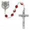 6 Millimeter Red Beads Holy Spirit Rosary 
