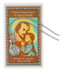 St Joseph Pewter Medal comes on a 24" silvertone chain with laminated Total Consecration to Joseph Prayer Card and hang bag.