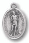 St Sebastian Silver Ox Medal. 1"H x 1/2"W