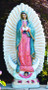 This 29" cement statue of Our Lady of Guadalupe is a great addition to your garden. The Our Lady of Guadalupe statue comes in two finishes Natural Cement finish and a Detailed Stain finish. 
Dimensions: Height: 32", Width: 17",  BW: 10.5", BL: 9", Weight: 90 lbs
Statue is handcrafted made to order so please allow 4-6 weeks for delivery. Made in the USA. 

