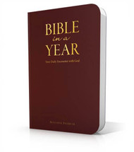 Bible in a Year-Your Daily Encounter with God 

Only 20 Minutes a Day to Know the Power and Wonder of God's Word

With Bible in a Year: Your Daily Encounter with God you can read through the entire Bible in a single year! Three daily readings, one each from the Old Testament, Wisdom Literature and the New Testament, keep you engaged as you make your way through the Bible. In addition, each of the daily readings is followed by a short, insightful reflection that will lead you to prayer and help plant God’s Word deep in your heart.  Bible-in-a-Year is designed to give you daily selections from the Old Testament, New Testament, and Wisdom Literature to help you read and pray all 73 books of Holy Scripture in one year.  Each daily reflection is intended to open up the Scriptures and facilitate a deeper meditation that leads to an encounter with God through his Word.  The easy-to-use format will help inspire you to keep reading the Bible every day of the year—day by day, month by month, year after year.  By: Dr. Tim Gray, Dr Mark Giszczak, Dr. J. Morris, Dr. Elizabeth Klein, Dr. John Sehorn, Dr. Scott Powell, Deborah Holiday