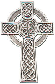 Pewter Celtic Knots Wall Cross