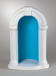 1130DS ~ 36" Round Grotto for 26" Statue
Ht:36", BW: 24.5", BL:17"
Weight: 218 lbs