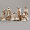 An image of the gold trim nativity set from St. Jude Shop.