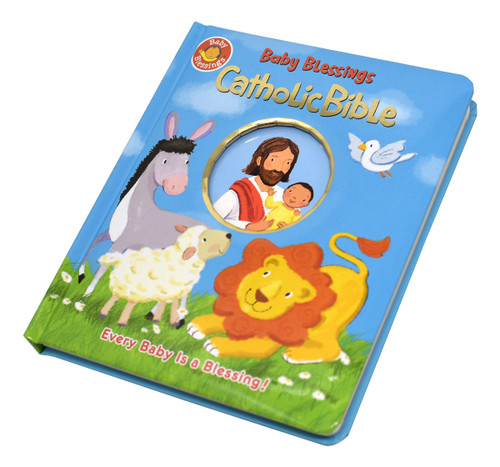 Baby Blessings Catholic Bible gives parents and caregivers a positive and enjoyable way to teach children about the Bible. From Creation through Easter, some of the best loved stories from the Old Testament and New Testament are presented in delightful rhyme and illustrated in glowing color. There are special prayers and discussion questions, which makes it a rich, interactive experience for parents and children.   Size: 6 1/2 X 7 3/4. Author: ALICE JOYCE DAVIDSON, 20 pages