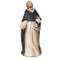 4"H St Dominic Figure. St Dominic is the Patron Saint of Astronomers and he founded the Dominican Order (known as the Order of Preachers). Figure is made of a resin/stone mix.  The measurements are 4"H x 1.75"W.

