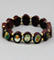 Brazilian Wood Saints Bracelet. 1/2 in. Round Shaped with Gold separator beads 