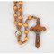 Wood Bead Saint Joseph the Worker Cord Rosary 