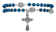 The Blue Crystal Rosary Bracelet.