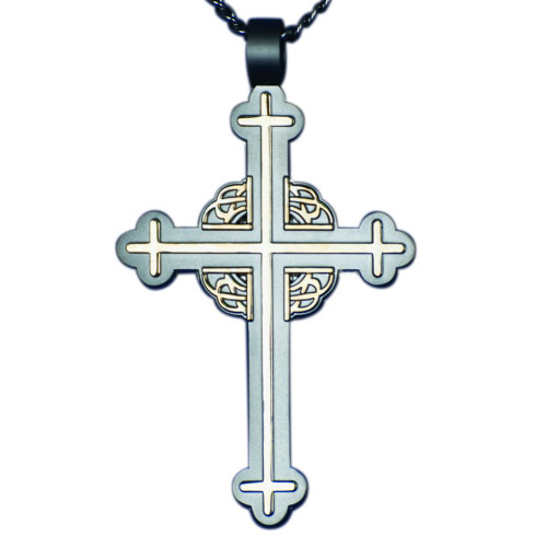 silver budded pectoral cross