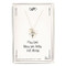 15"L Silver or Gold Communion Necklace with silver heart charm and single pearl. Necklace has a 1" extender. Heart charm has a cross with the words First Communion.