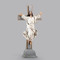15"H Risen Christ Crucifix. Material is a resin/stone mix. 