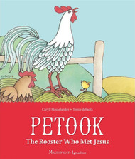 Petook: The Rooster Who Met Jesus
By Caryll Houselander, Illustrated by Tomie de Paola

When a stranger intrudes upon the farmyard, proud papa Petook rushes back to his chicks and wife Martha to protect them from what could be a careless boy. Instead he finds a child caressing his newborns and showing kindness to the hens. Relieved, Petook crows happily. Years later, the rooster would see men being lifted onto crosses on the hill of nearby Calvary. An unknown sadness would fill him. On the third day, when a new bunch of chicks comes into the world, Petook realizes it is Easter morning. Just who was that boy?  Hardcover, 32 pages.