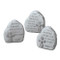 3.25"H Blessing Stones. Assorted stones are made of a resin/stone mix.
Choice of sayings:
a. The Lord is my rock and my fortress in whom I take refuge;
b.  Trust in the Lord with all your heart, lean not on your own understanding;
c.  I can do all things through Christ who gives me strength. 