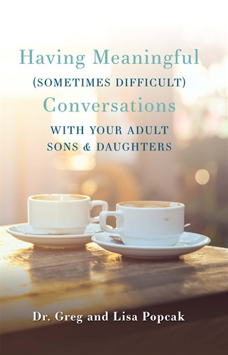 Do you wish you could have discussions about difficult topics with your adult children? If so, you’re not alone.

Every parent dreams of having wonderful relationships with their adult children, but when our children make choices that we believe are not in their best interest, how do we talk to them about these concerns? And how do we know when to speak and when to keep quiet?
Using real-life examples of conversations based on calls to their syndicated radio show and their family counseling practice, bestselling authors Dr. Greg and Lisa Popcak offer vital guidance that will give you the confidence and ability to have meaningful conversations on a variety of topics. You’ll discover:
 • Common obstacles to meaningful conversations
 • How to unleash the power of forgiveness
 • Ways to support your adult child without endorsing choices you don’t agree with
 • and so much more!
Whether you want to nurture already loving relationships with your adult children or have experienced damage in your relationships, you can draw closer to them and help guide them on the path to more faithful and fulfilling lives.