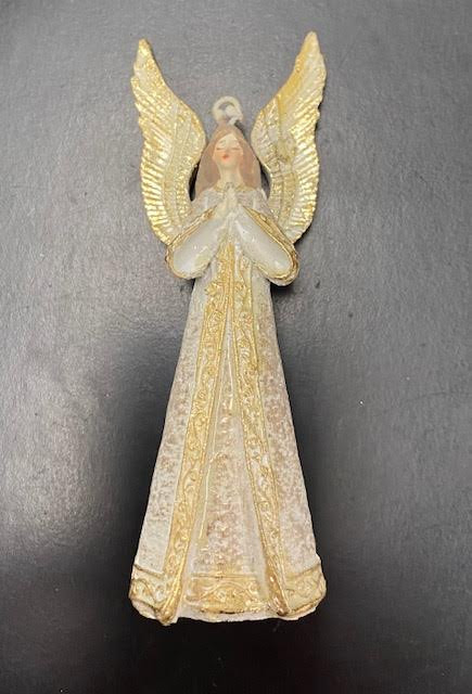 5"H  Elegant Glitter Angel Ornament