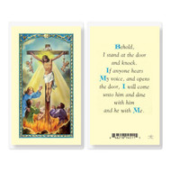 Christ Knocking laminated Holy Card.
Artwork by Fratelli Bonella.
No time prayer on the back.
Card size: 2.5" x 4.5" (64mm x 114mm) 2-1/2" x 4-1/2".
Made in Italy