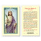 Saint Lucy laminated Holy Card.
Artwork by Fratelli Bonella.
Prayer in honor of Saint Lucy on the back.
Card size: 2.5" x 4.5" (64mm x 114mm) 2-1/2" x 4-1/2".
Made in Italy
'