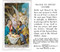 Christmas Holy Card featuring gold edges. Prayer to obtain favors on the back. Artwork by Fratelli Bonella.  Card size: 2.0" x 4.0" (51mm x 102mm) 2" x 4". Made in Italy. Can be laminated