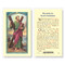 Clear, laminated Italian holy card. 
Features World Famous Fratelli-Bonella Artwork. 2.5'' x 4.5''