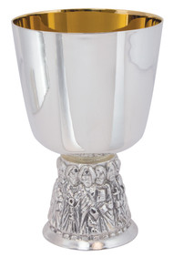 Apostles Chalice and Paten , A-2504 - Brite Star Anti Tarnish Finish. Ht. 6 1/8" 16oz.  6 1/8" bowl paten

Proudly made in the USA 