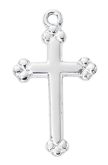 Budded cross clearance pendant