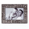 6"H Dad Word Frame from the Caroline collection. Frame holds a 4 x 6" photo. Made of a lead free zinc alloy. 6"H x 8"L