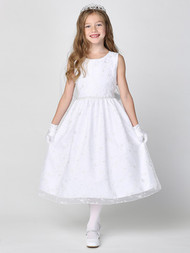 SP201-Embroidered tulle  with sequins dress
Tea-length
Made in U.S.A.
Accessories are sold separately.
Made in U.S.A
3 Dress Limit per order!