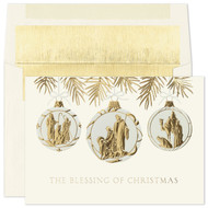  Nativity Ornament Trio Boxed Holiday Card