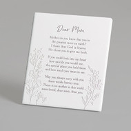 "Dear Mother" Ceramic Plaque